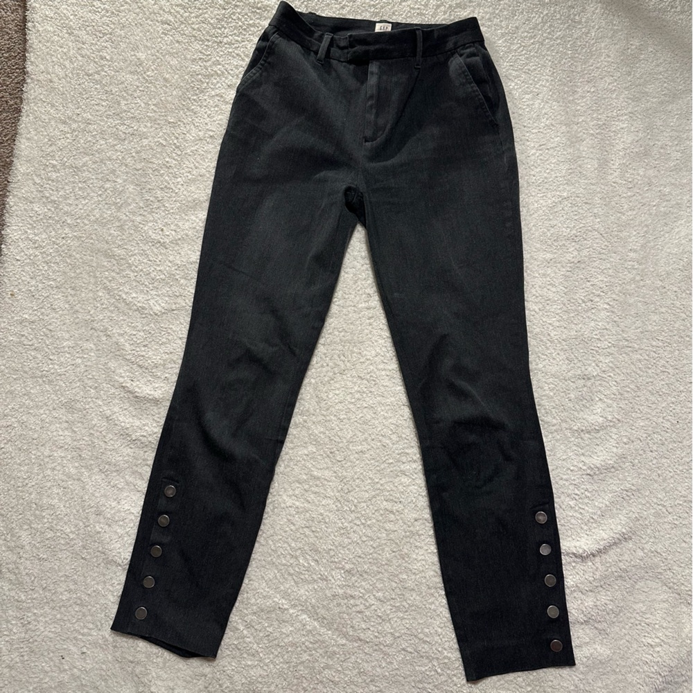 Cropped Grey Slacks | Gap